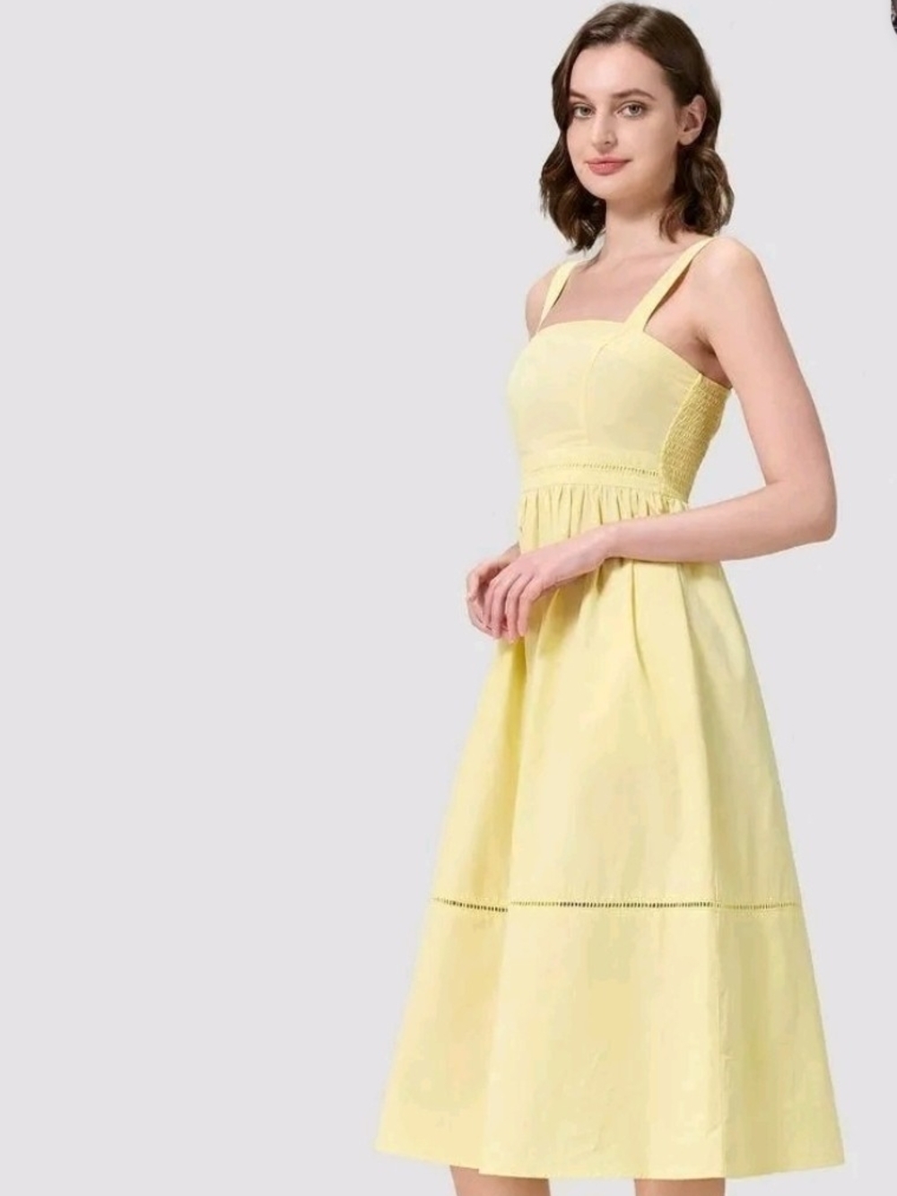 a new day Pale Yellow Square-Neck Midi Dress - Picture 2 of 5